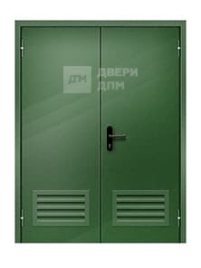 Противопожарная дверь двупольная глухая ДПМ-02 EI-60 с вент решеткой